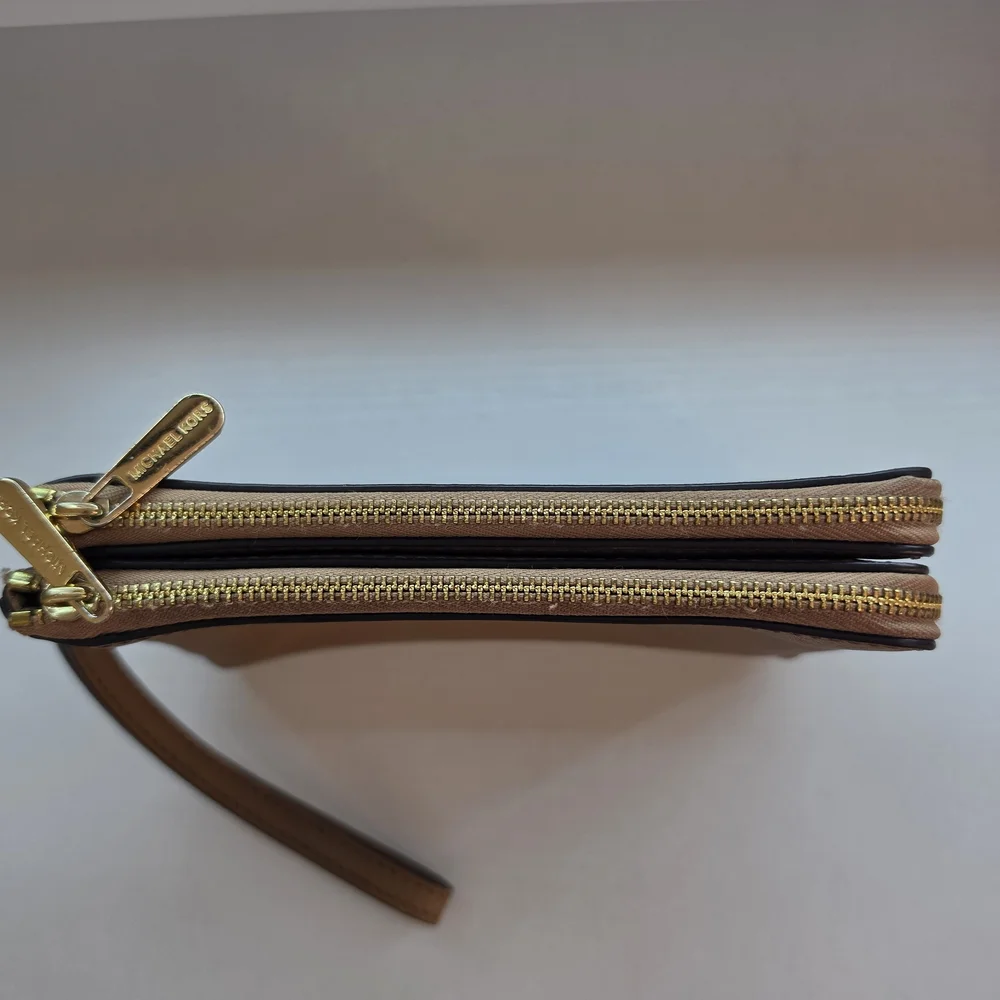 Michael Kors Tan Saffiano Leather Wristlet